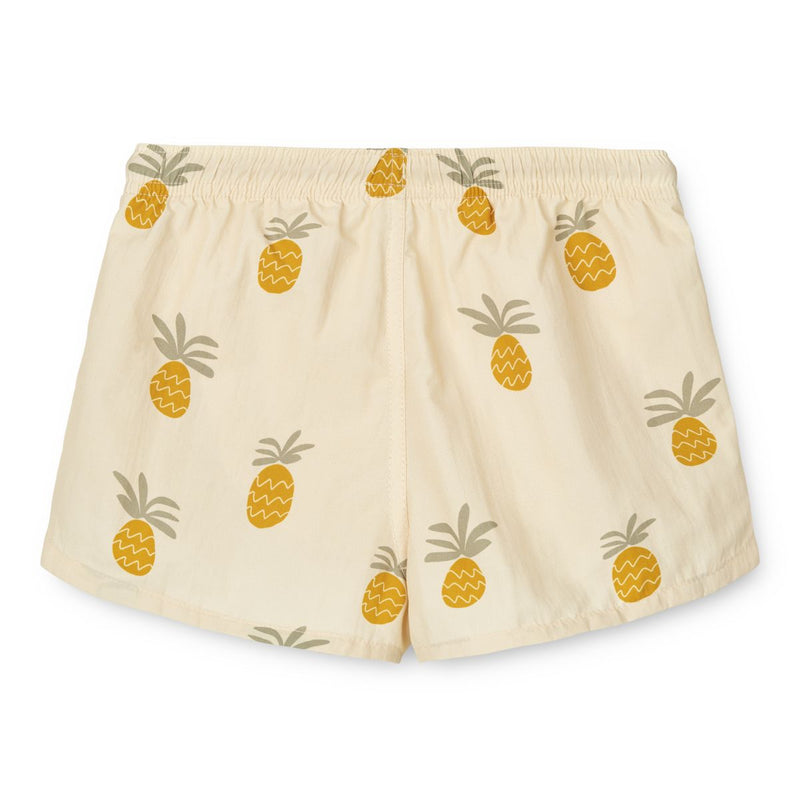 Liewood aiden printed board shorts - Pineapples /  Cloud cream - BOARD SHORTS
