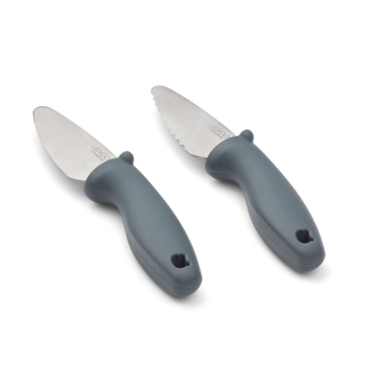 Liewood Perry cutting knife set - Whale blue - CUTLERY