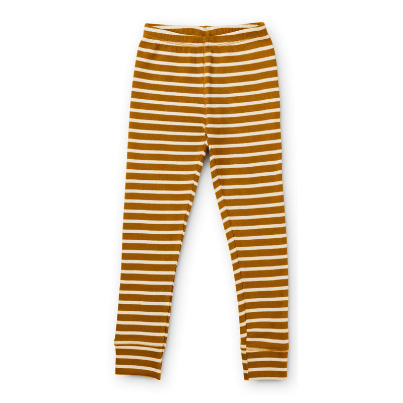 Liewood Wilhelm pyjamas set - Y/D Stripe: Golden caramel / sandy - PYJAMAS SET