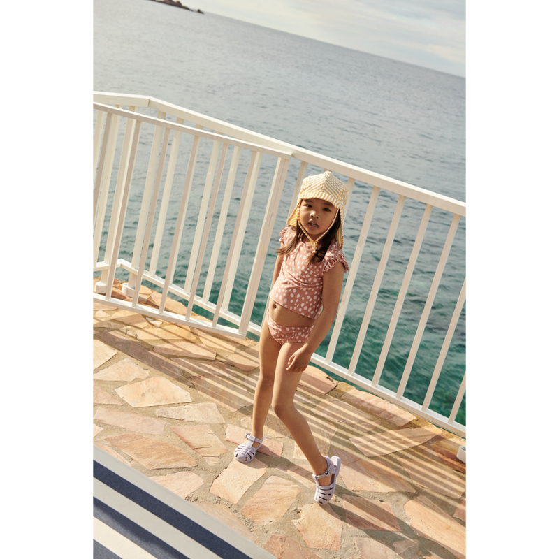 Liewood Judie printed ruffle-trimmed bikini - Leo spots / Tuscany rose - BIKINI