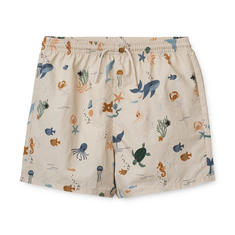 Liewood Duke Printed Board shorts - Sea creature / Sandy - BOARD SHORTS