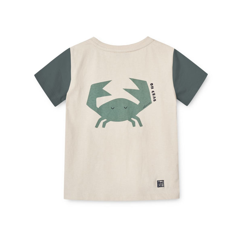 Liewood PLACEMENT PRINT BABY T-SHIRT - Oh Crab / Sandy - TSHIRT